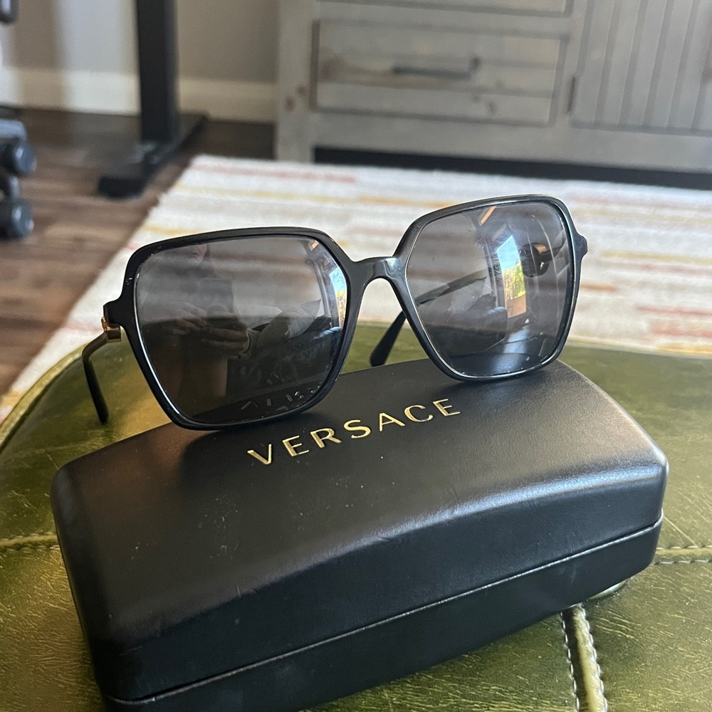 Versace Black Square Sunglasses